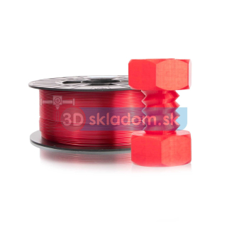 Filament FILAMENT-PM / PETG / TRANSPARENTNÁ ČERVENÁ / 1,75mm / 1 kg