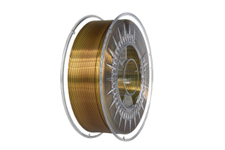 Filament DEVIL DESIGN / PLA SILK DUAL / ZLATÁ-HNEDÁ / 1,75mm / 1 kg